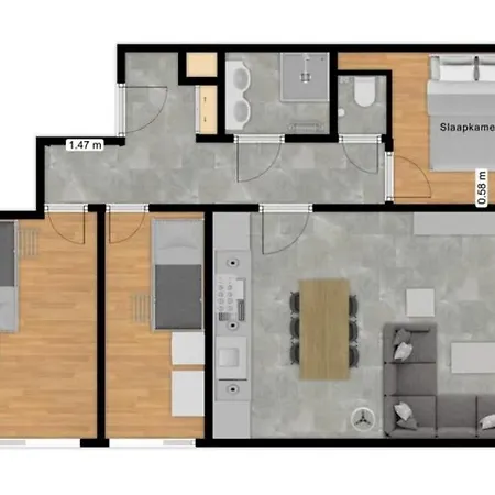 Apartman Duinpark62: Gezellig 3 Slaapkamer-appartement Inclusief Garage Oostduinkerke
